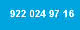 922 024 97 16 922 024 97 16